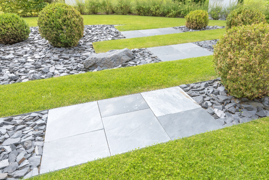 Gartengestaltung mit Steinen